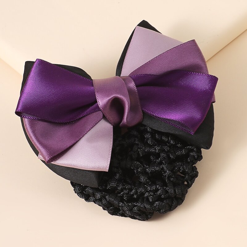 

Bow & Net Bag Decor Hair Clip, Multicolor