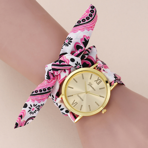 

Paisley Twilly Scarf Strap Design Quartz Watch