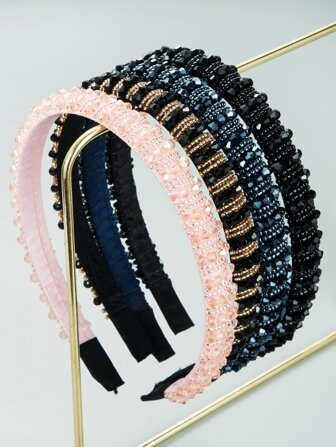 4 piezas Diadema decorativa de cristal con diferentes colores, tiara, diadema, aros para el cabello