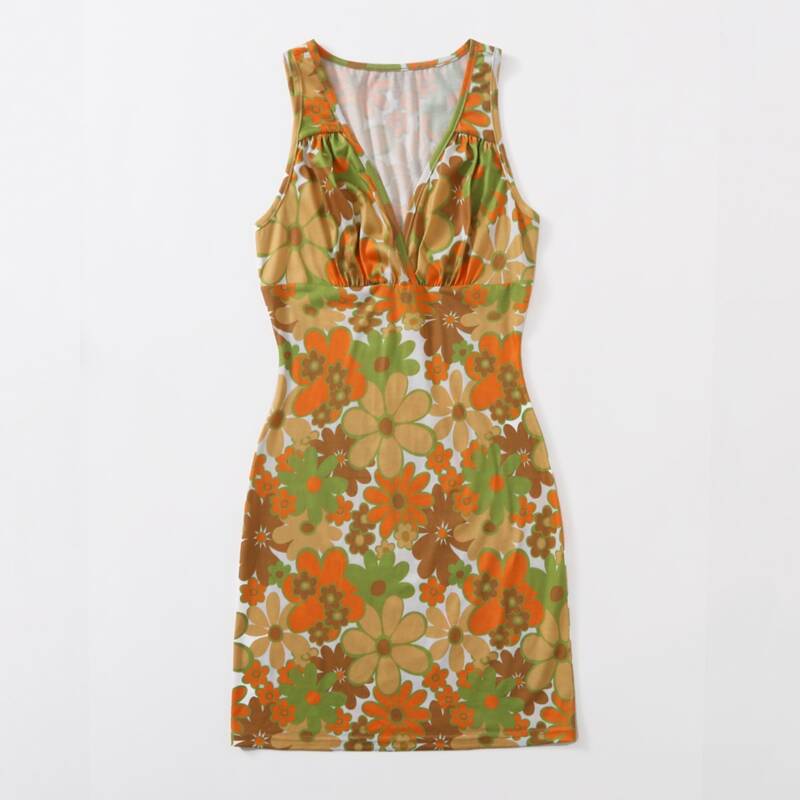 

Floral Print Dress, Multicolor