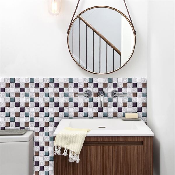 

10pcs Graphic Print Wall Sticker, Multicolor