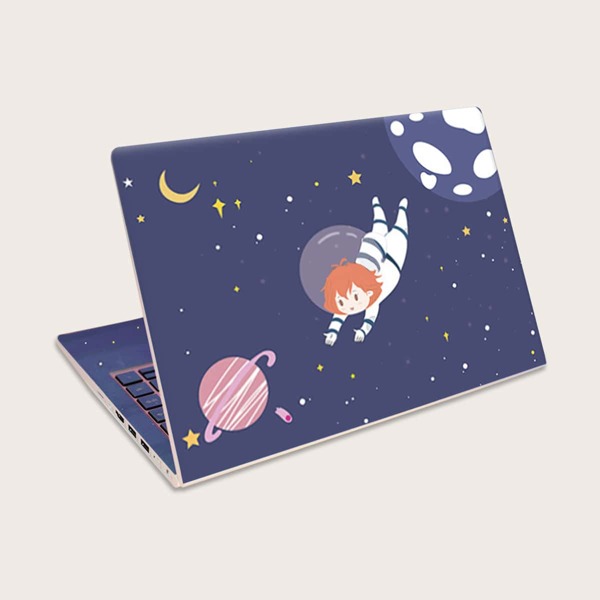 

1sheet Cartoon Astronaut Sticker For MacBook Air, Multicolor