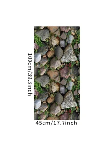 1pc Stone Pattern Wall Paper, Modern PVC Stone Print Decorative Wall Paper For Home Decoration, Renovation Stickers Peel Wall Panels, Wall Paper, Wallpapers, Spring Decoration Items Refresh Your Home, Rama Decoration Stickers - Multicolor - View 2