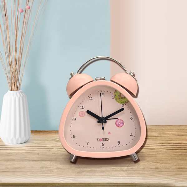 

Donuts Print Alarm Clock, Pink