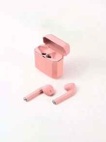 入耳式設計立體聲高保真無線耳機 - 粉色 - 查看 3
