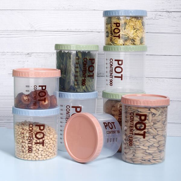 

1pc Random Color Food Container, Clear