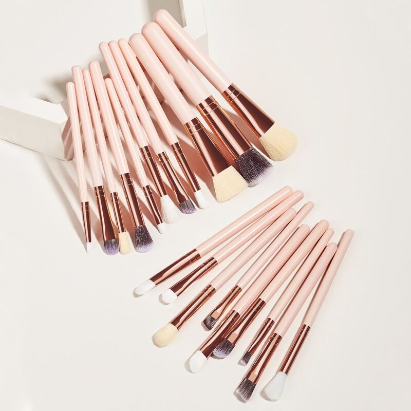 

20pcs Makeup Brush Set, Pink