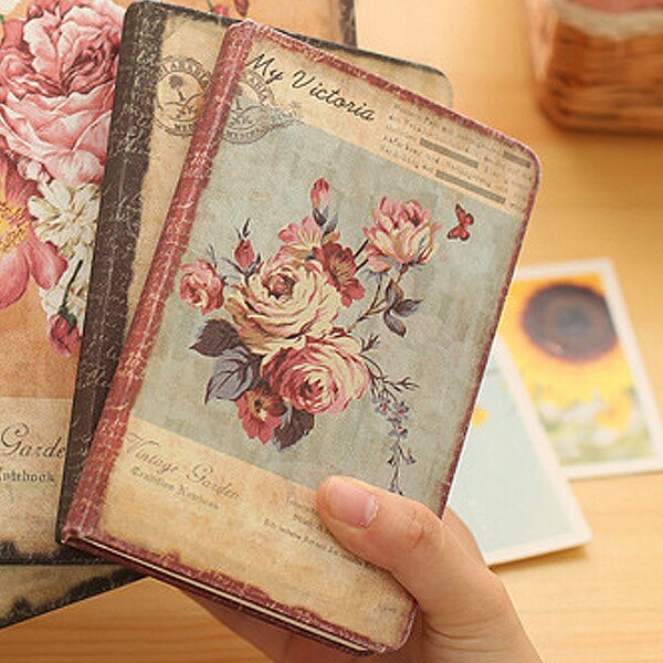 

1pc Flower Print Random Notebook, Multicolor