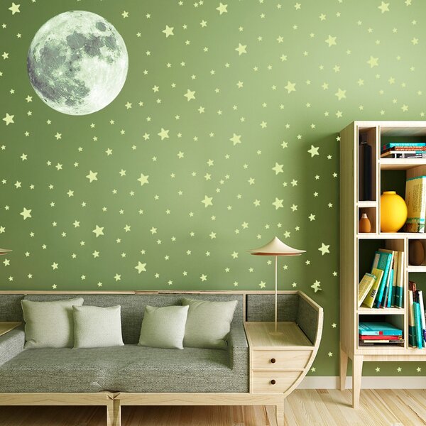 

Kids Moon & Star Print Glow Sticker, Multicolor