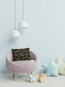 Gamepad Print Lumbar Pillow Cover Without Filler, Cute Throw Pillow Cover, Pillow Insert Not Include, For Sofa, Living Room - Multicolor - View 7