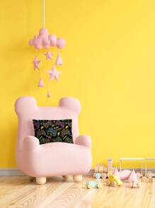 Gamepad Print Lumbar Pillow Cover Without Filler, Cute Throw Pillow Cover, Pillow Insert Not Include, For Sofa, Living Room - Multicolor - View 8