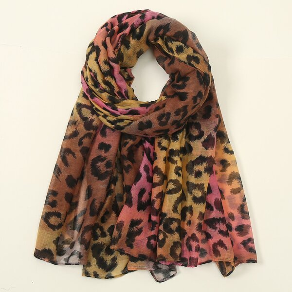 

Animal Print Scarf, Multicolor