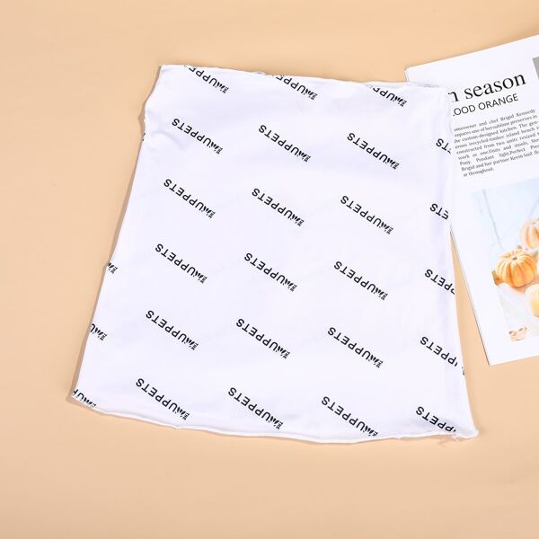 

Letter Graphic Sun Protection For The Face, White