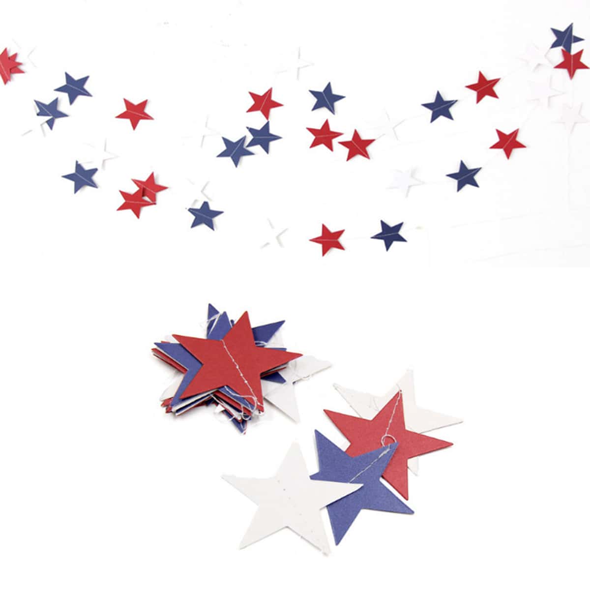 

1pc Star Decorative Pull Flag, Multicolor