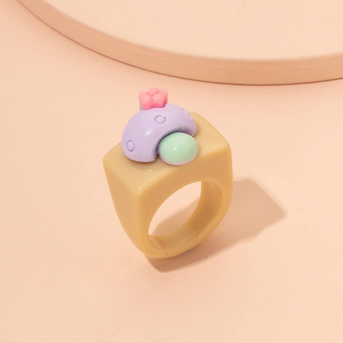 

Mushroom Decor Ring, Multicolor