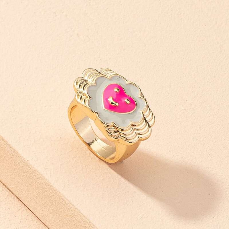 

Heart Decor Ring, Gold