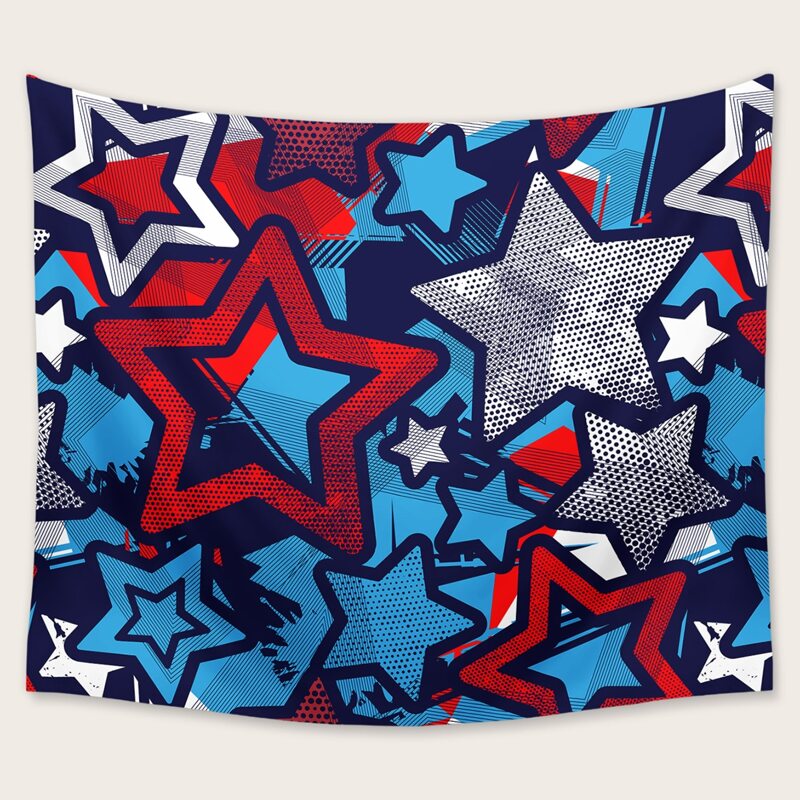 

Star Pattern Decorative Tapestry, Multicolor