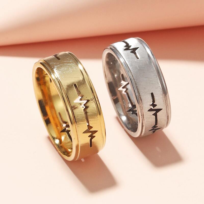 

2pcs Hollow Out Ring, Multicolor