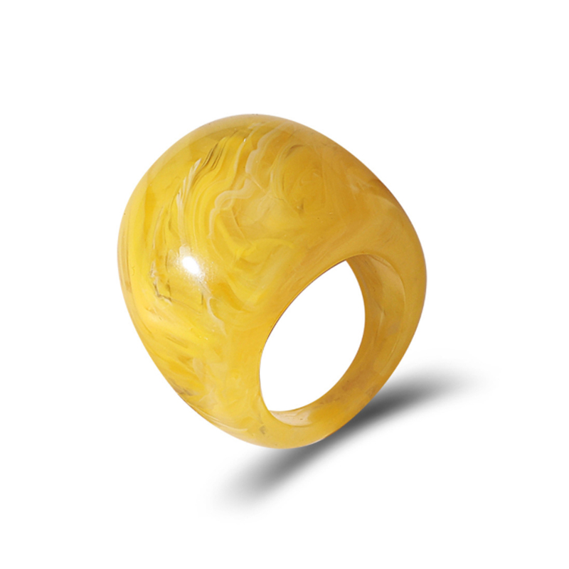 

Marble Pattern Ring, Yellow