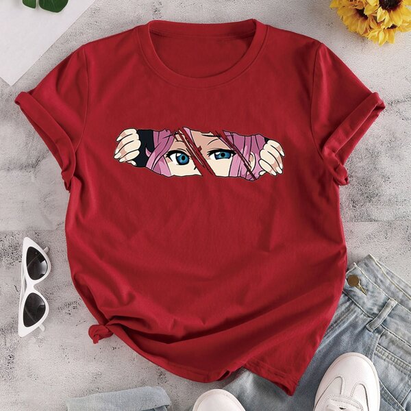 

Figure Graphic Crew Neck Tee, Burgundy