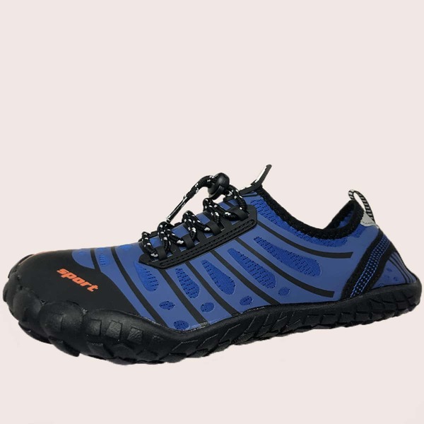 

Men Drawstring Front Sneakers, Blue
