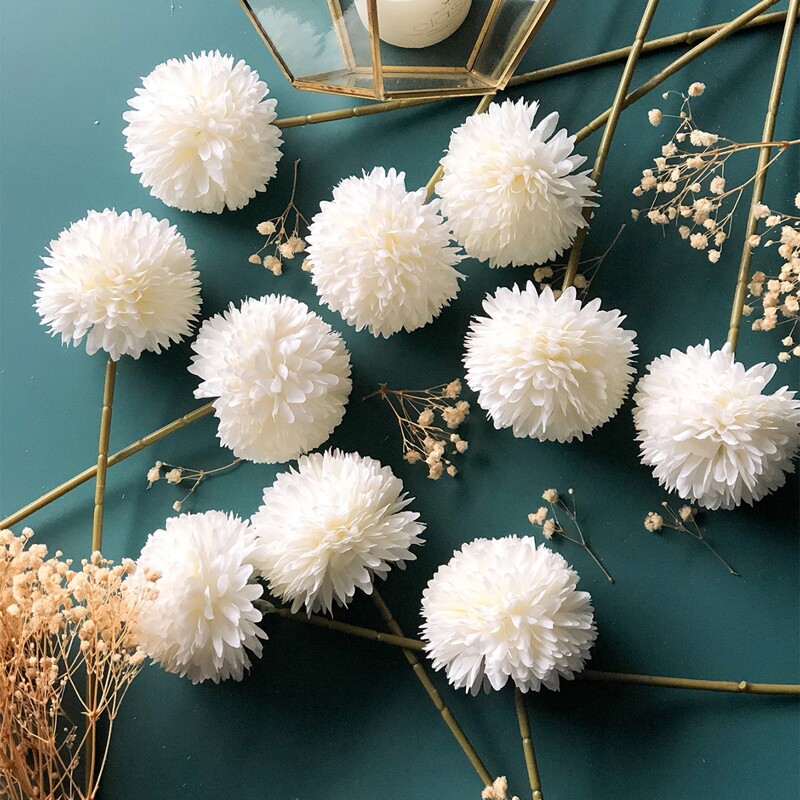 

2pcs Artificial Floral, White