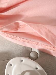 Solid Drop Shoulder Tee