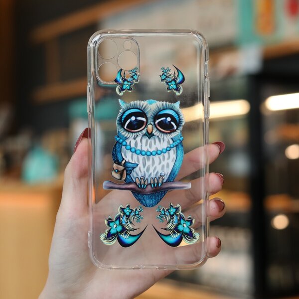 

Owl Painted Clear Phone Case