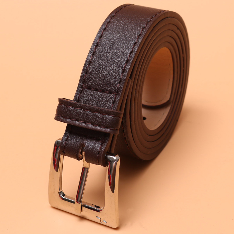 

Square Buckle Belt, Coffee brown