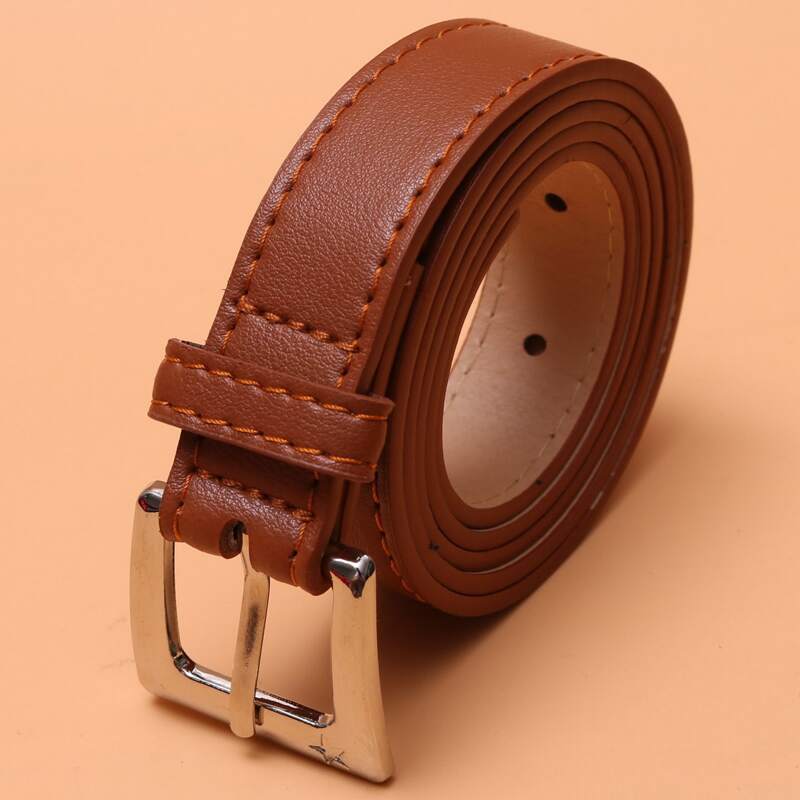 

Square Buckle Belt, Brown