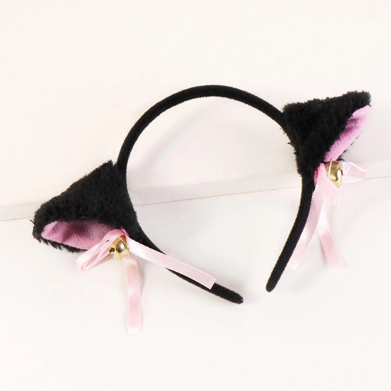 

Ear Decor Fluffy Headband, Black