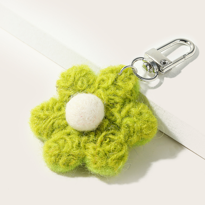 

Floral Decor Bag Charm, Green