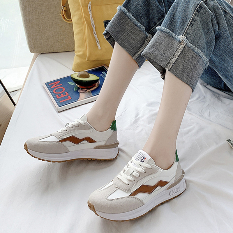 

Lace-up Front Sneakers, Yellow