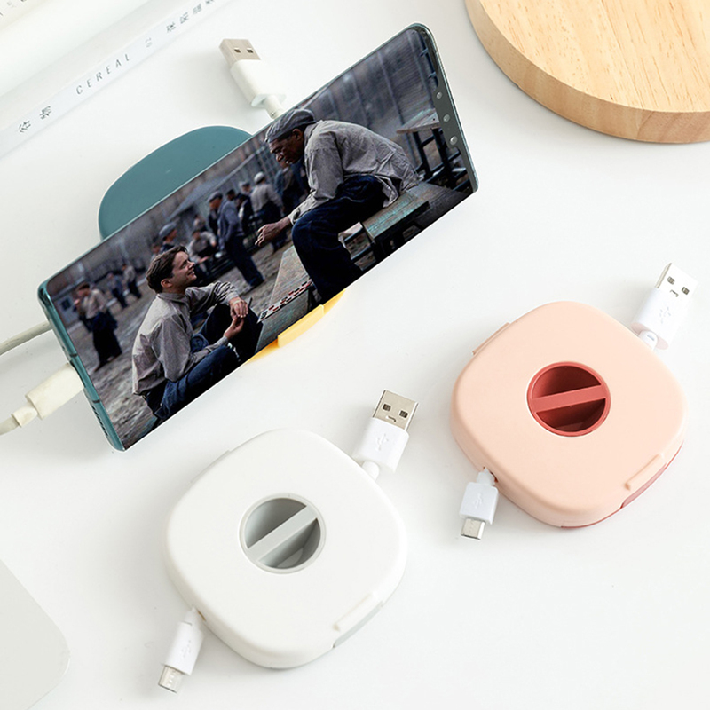 

1pc Charging Cable Storage Box, Multicolor