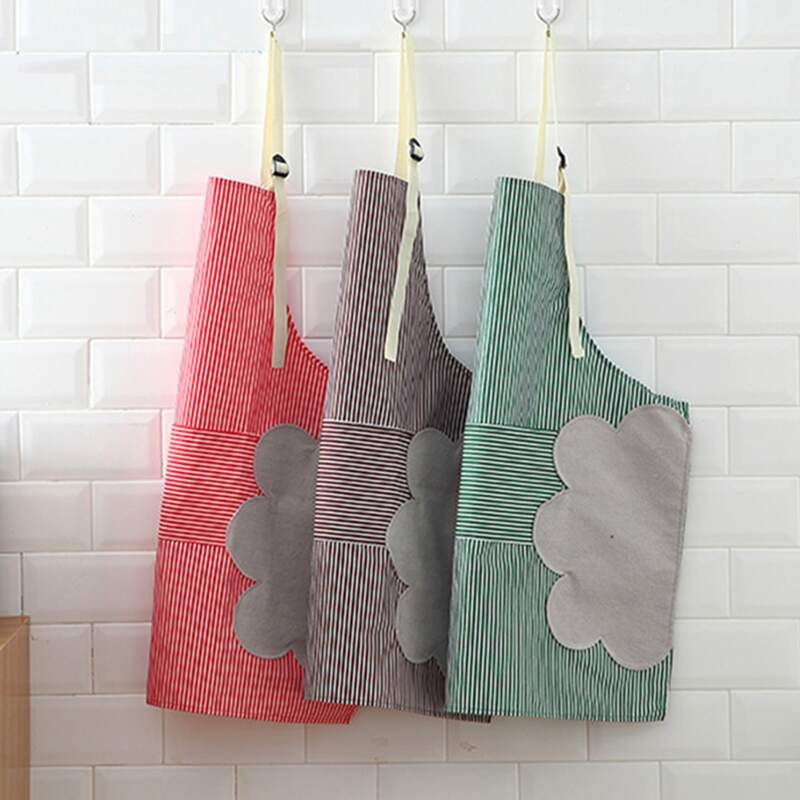 

1pc Striped Pattern Apron, Multicolor