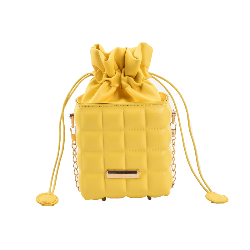 

Drawstring Crossbody Bag, Yellow