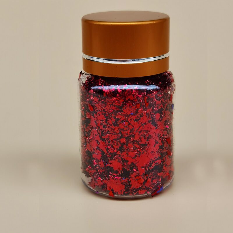 

1box Glitter Nail Art Decoration, Red