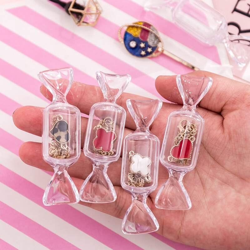 

1pc Candy Shaped Jewelry Storage Box, Clear
