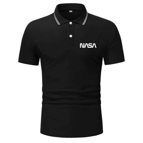 

Guys Letter Polo Shirt, Black
