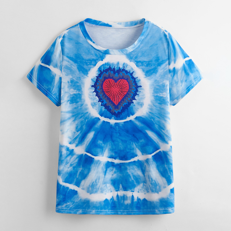 

Heart Tie Dye Tee, Multicolor