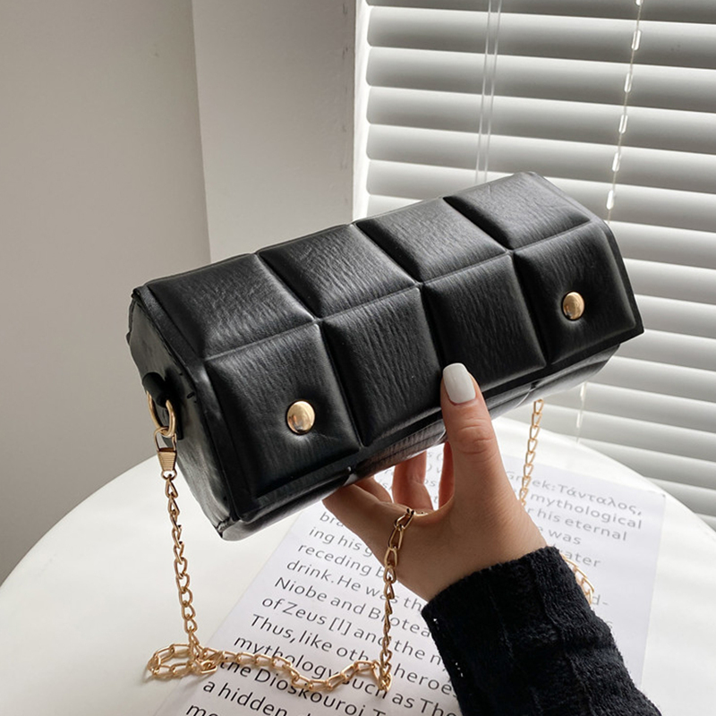 

Studded Decor Crossbody Bag, Black