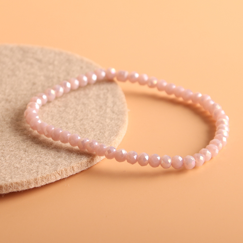 

Crystal Beaded Bracelet, Pink