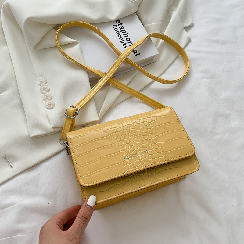 

Croc Embossed Crossbody Bag, Yellow