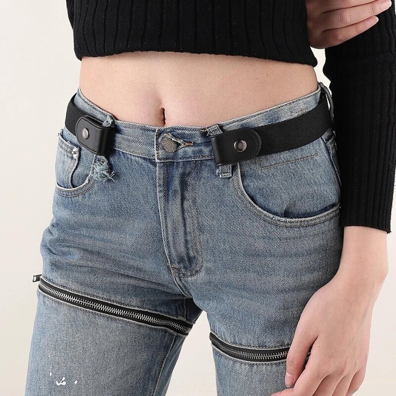 

No Buckle Elastic Belt, Black