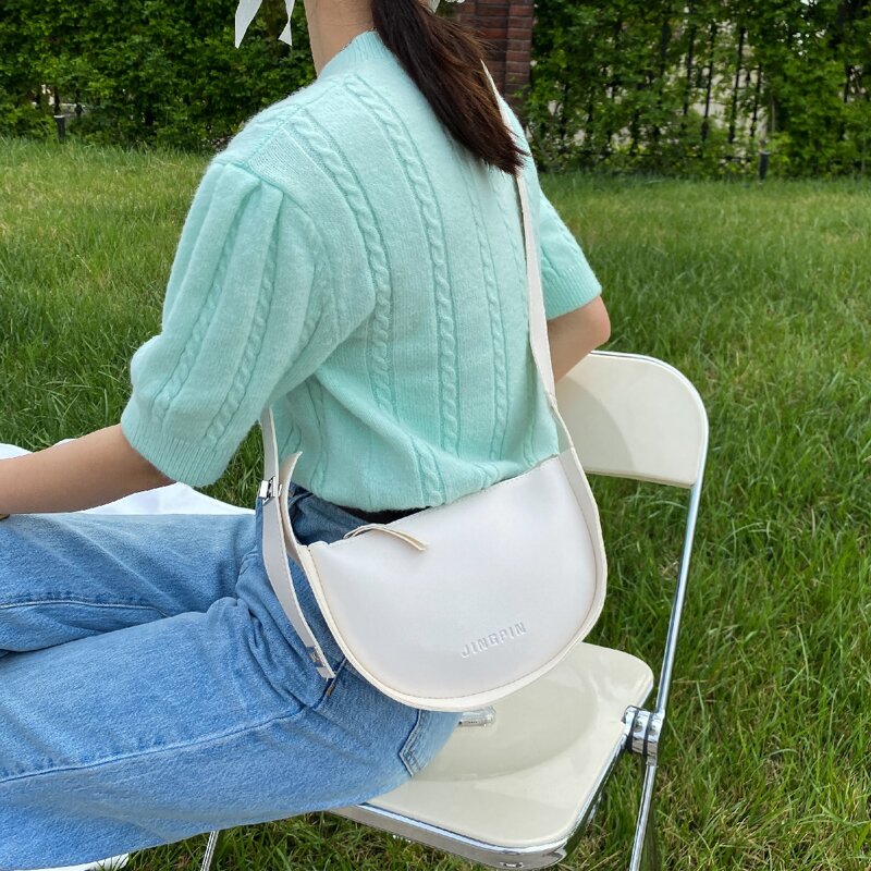 

Twist Lock Shoulder Bag, White
