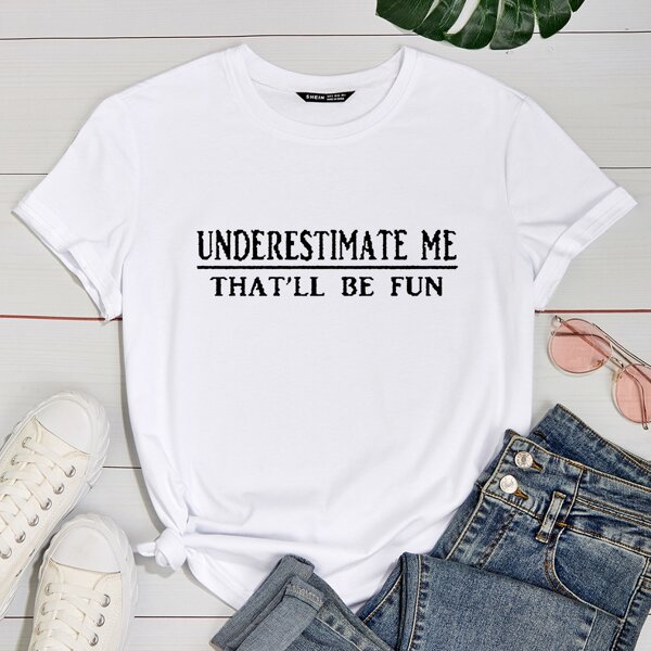

Slogan Graphic Tee, White