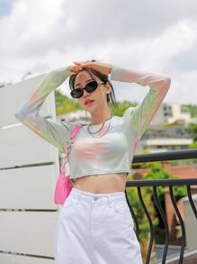 DAZY Tie Dye Crop Tee