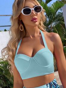 Top bikini halter push up - Celeste - Ver 1