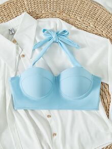 Top bikini halter push up - Celeste - Ver 4