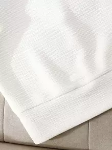 Franclia Áo nữ Xù màu trơn Giải trí - trắng - Xem 4